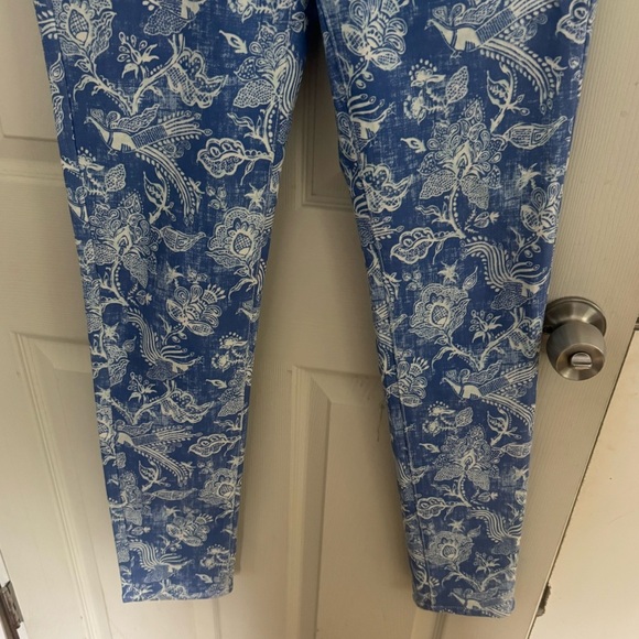 J MCLAUGHLIN NEWPORT CAPRI PANT S HAWAIIAN PRINT TROPICAL CATALINA CLOTH Sz 4 - Picture 3 of 13